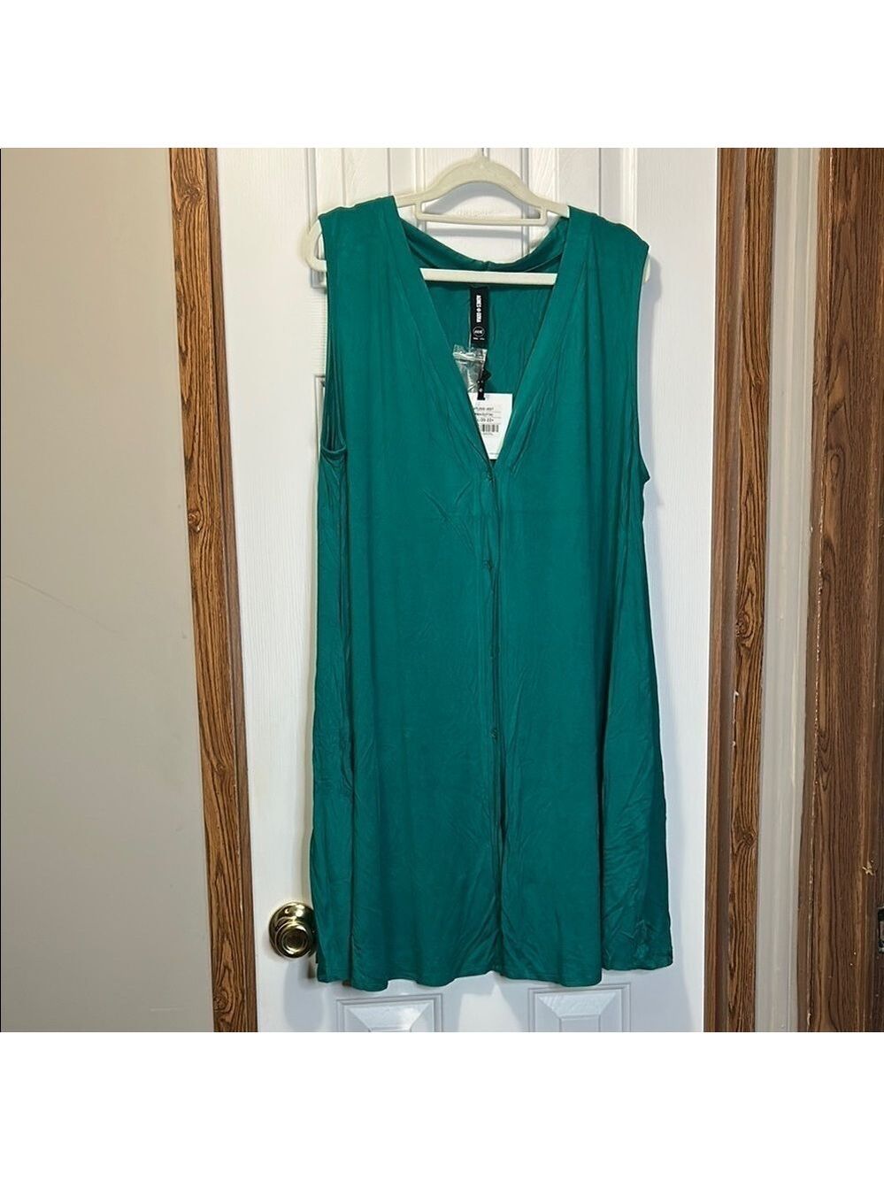 Agnes & Dora Green Sleeveless Relaxed Vest
